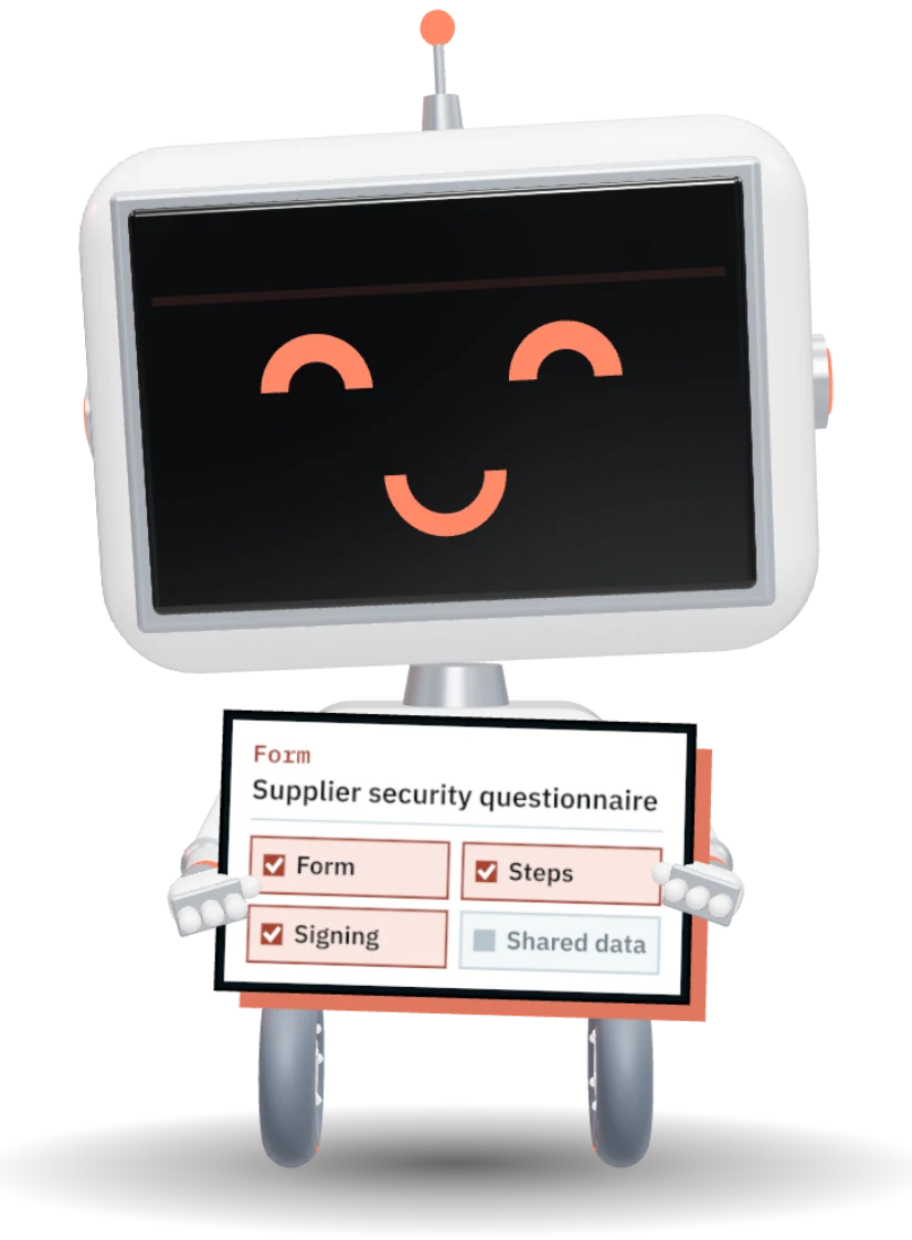 The ATLAS robot holding Supplier security questionnaire